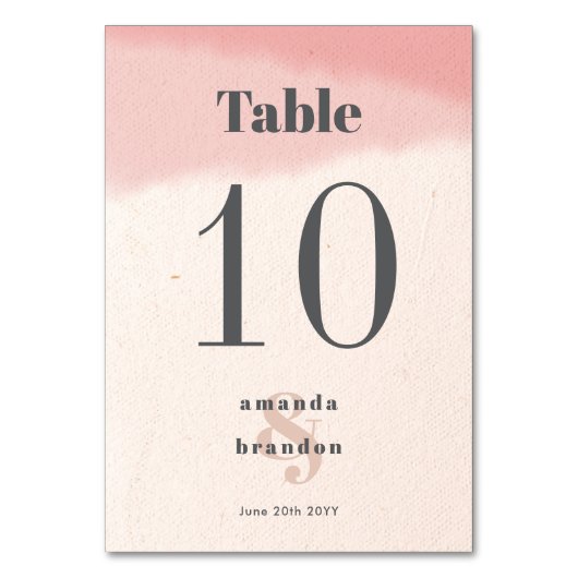 Minimalist Blush & Bloom Bold Script Wedding Kaart (Achterkant)