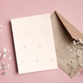 Minimalist Blush & Bloom Bold Script Wedding Kaart