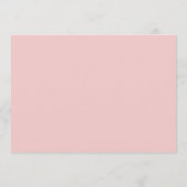 Minimalist Blush Pink Border Personalized Script Notitiekaartje (Achterkant)