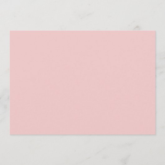 Minimalist Blush Pink Border Personalized Script Notitiekaartje (Achterkant)