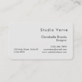 Minimalist Blush Pink Gray Modern Designer Unique Visitekaartje (Voorkant)