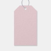 Minimalist Blush Pink Persoonlijke felicitaties Cadeaulabel (Achterkant)