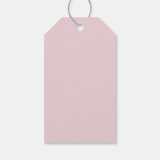 Minimalist Blush Pink Persoonlijke felicitaties Cadeaulabel (Achterkant)