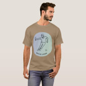 Minimalist Bocce Lover Elegant Single Line Art Pla T-shirt (Voorkant volledig)