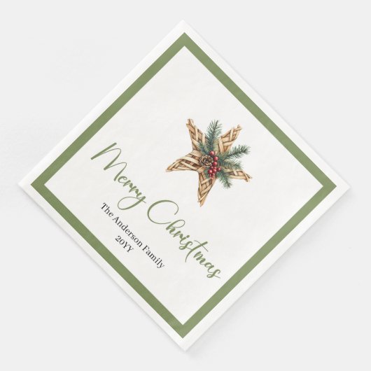 Minimalist Bohemian Christmas Wreath in Neutral   Servet (Hoek)