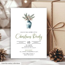 Minimalist Bohemian Earthy Neutral Holiday Invites Kaart