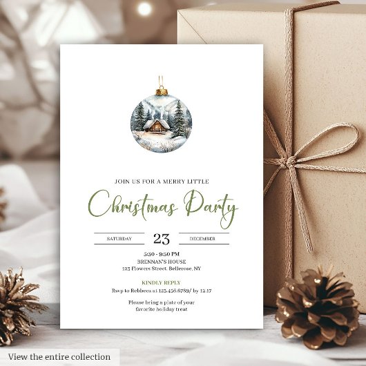 Minimalist Bohemian Earthy Neutral Holiday Invites Kaart