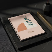 Minimalist Boho Abstract Botanical Notitieboek