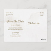 Minimalist Boho Eucalyptus & White Floral Briefkaart (Achterkant)