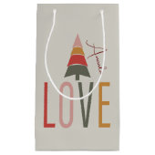 Minimalist Boho gepersonaliseerd met naam Kerstmis Klein Cadeauzakje (Voorkant)