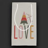 Minimalist Boho gepersonaliseerd met naam Kerstmis Klein Cadeauzakje