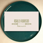 Minimalist boho leaves frame pastel earthy QR code Visitekaartje