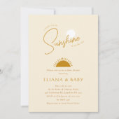 Minimalist Boho Little Ray of Sunshine Baby shower Kaart (Voorkant)