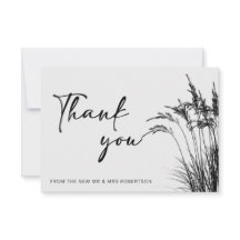 Minimalist Boho Pampas Grass zwart & wit dank