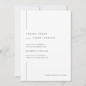 Minimalist Boho Photo Wedding Kaart (Achterkant)