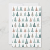 Minimalist Boho Scandi-Style Christmas Tree Feestdagenkaart (Achterkant)