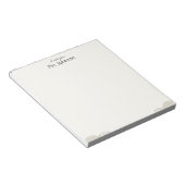 Minimalist Boho Teacher Notepad Notitieblok (Schuin)