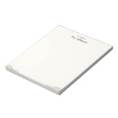 Minimalist Boho Teacher Notepad Notitieblok (Linkerzijde)