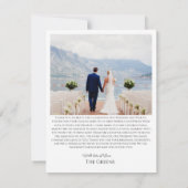 Minimalist Boho Thank you card Bedankkaart (Achterkant)