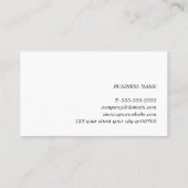 Minimalist Bold Blue Grey White Consultant Visitekaartje (Achterkant)