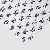 Minimalist bold start now text tissuepapier (Detail)