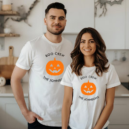 Minimalist Boo Crew - Halloween gepersonaliseerd T-shirt