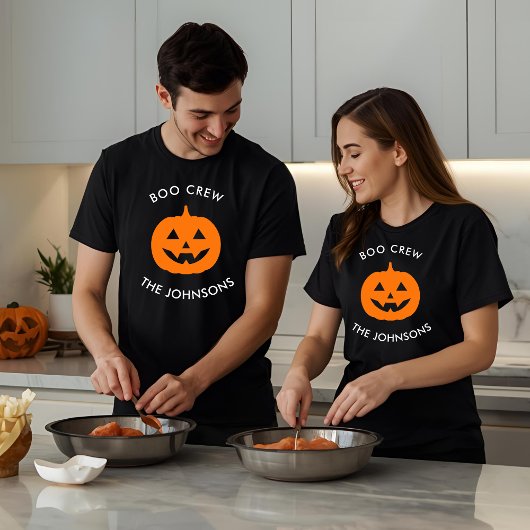 Minimalist Boo Crew - Halloween gepersonaliseerd T-shirt