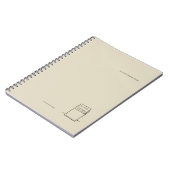 Minimalist Book Lover Notebook/The Library Card  Notitieboek (Linkerzijde)