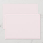 Minimalist Border Flat Notitiekaartje (Voorkant / Achterkant)