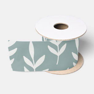 MINIMALIST BOTANIC GREEN WHITE LEAFY FOLIAGE SATIJNEN LINT