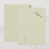 Minimalist Botanical Garden Reader Gift Briefkaart (Voorkant / Achterkant)