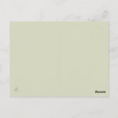 Minimalist Botanical Garden Reader Gift Briefkaart (Achterkant)