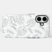 Minimalist Botanical Line Art Leaves Case (Achterkant (horizontaal))
