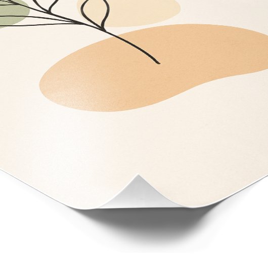 Minimalist Botanical Line Art Poster (Hoek)