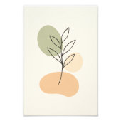 Minimalist Botanical Line Art Poster (Voorkant)