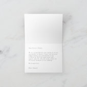 Minimalist Botanical Modern Wedding Thank You Card (Binnen)