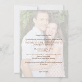 Minimalist Botanical Sunflowers Bouquet Wedding Save The Date (Achterkant)