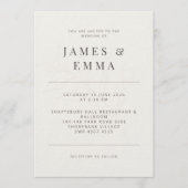 Minimalist Botanical | Warm White Kaart (Voorkant)