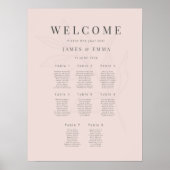 Minimalist Botanical Wedding (8) Warm Blush Poster (Voorkant)