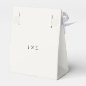 minimalist Botanical Wedding | Warm Ivory Bedankdoosjes (Achterkant)