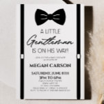 Minimalist Bowtie Een Kleine Gentleman Baby shower Kaart<br><div class="desc">Dit is een minimalistische Bowtie Suspenders A Little Gentleman Baby shower Invitation!</div>