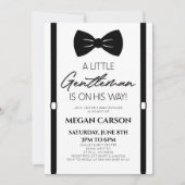 Minimalist Bowtie Een Kleine Gentleman Baby shower Kaart (Voorkant)
