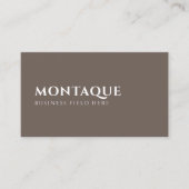 Minimalist Brand Name | One Syllable | Brown Visitekaartje (Voorkant)