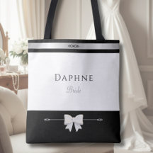 Minimalist Bride Gift | Elegant Typography Tote