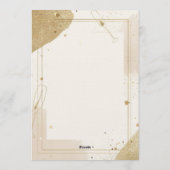 Minimalist Brunch & Bubbly Invitation – Neutral Kaart (Achterkant)