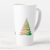 Minimalist Brushstroke Christmas Tree Latte Mok (Rechterhoek)
