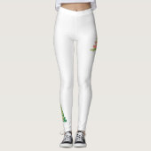 Minimalist Brushstroke Christmas Tree Leggings (Voorkant)