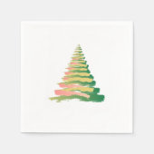 Minimalist Brushstroke Christmas Tree Servet (Voorkant)