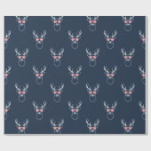 Minimalist Buck silhouette Cadeaupapier (Vlak)