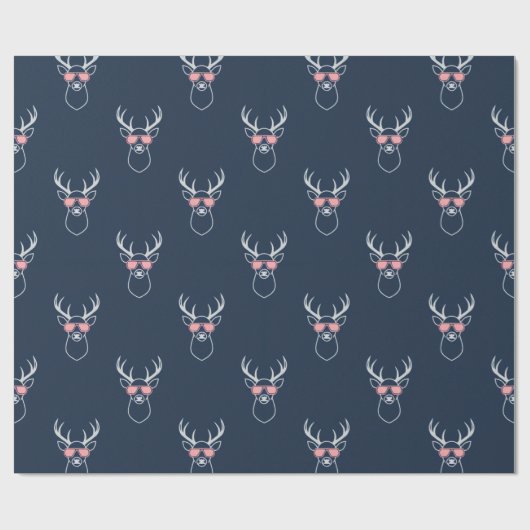 Minimalist Buck silhouette Cadeaupapier (Vlak)